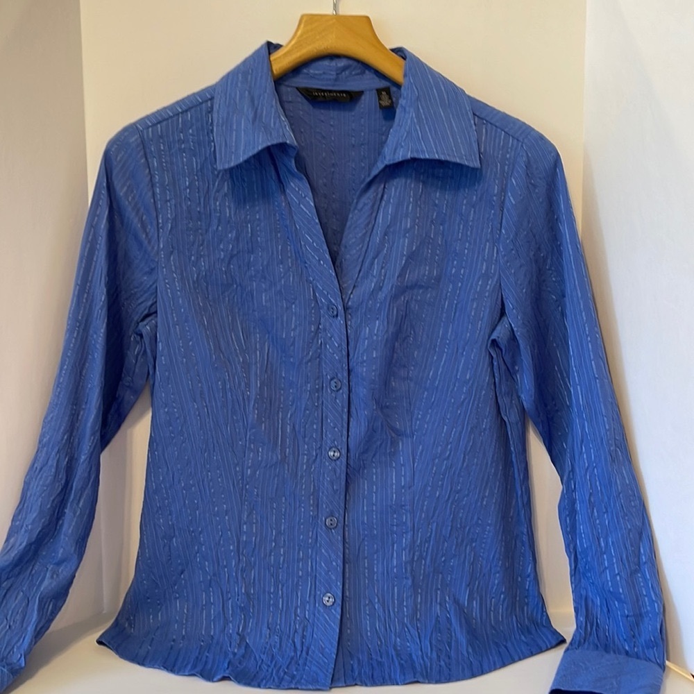 Investments Brand Ladies Blue Long Sleeved Blouse